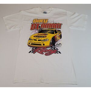 Gary St. Amant Nascar T-Shirt Mens Small. Vintage 2000 Car #17‎ Autographed.
